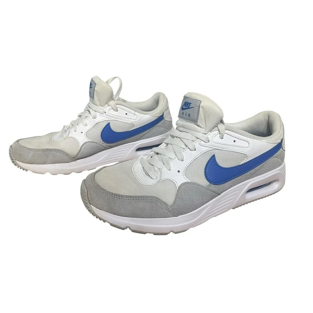 Nike Mens‎ Air Max SC CW4555-101 White Gray Casual Shoes Sneakers Size 10